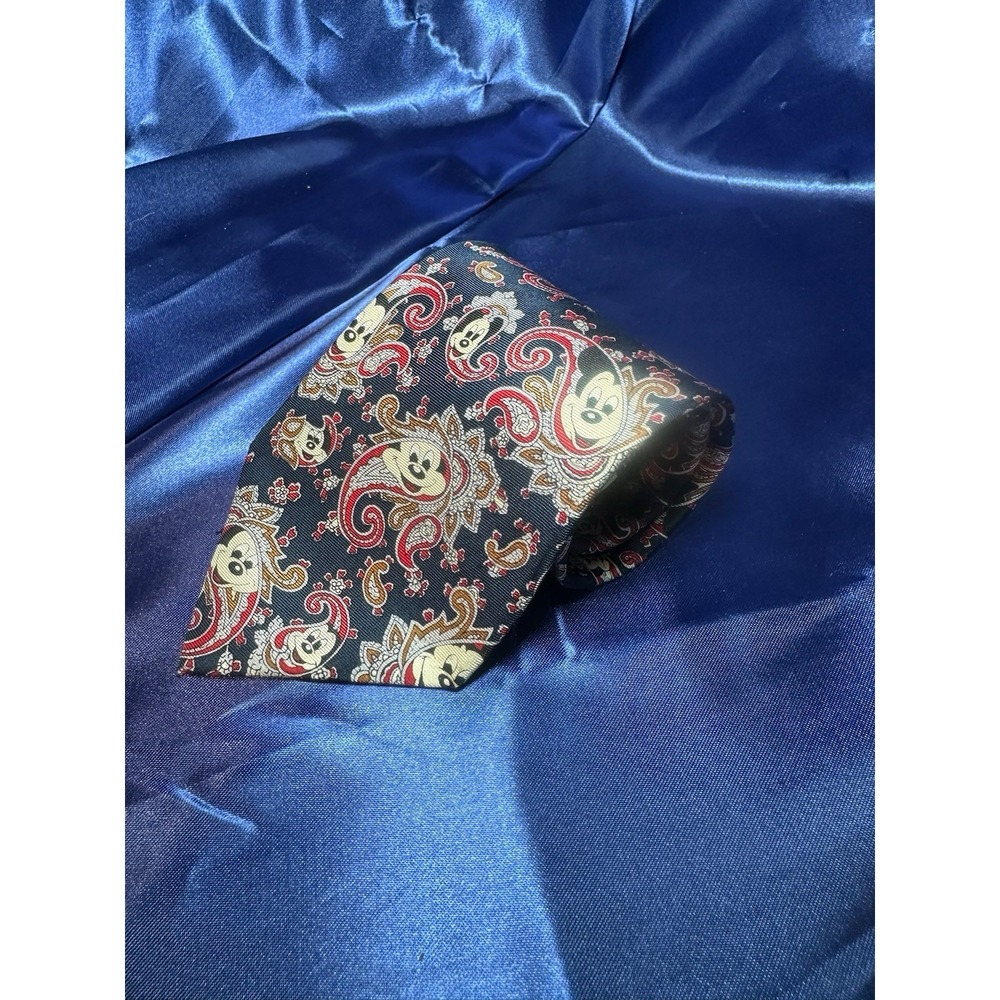 VTG Balancine Necktie Mickey & Co. 100% Silk 59" Mens Tie Disney Mickey Mouse